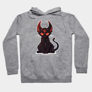 Cute Demon Cat Hoodie